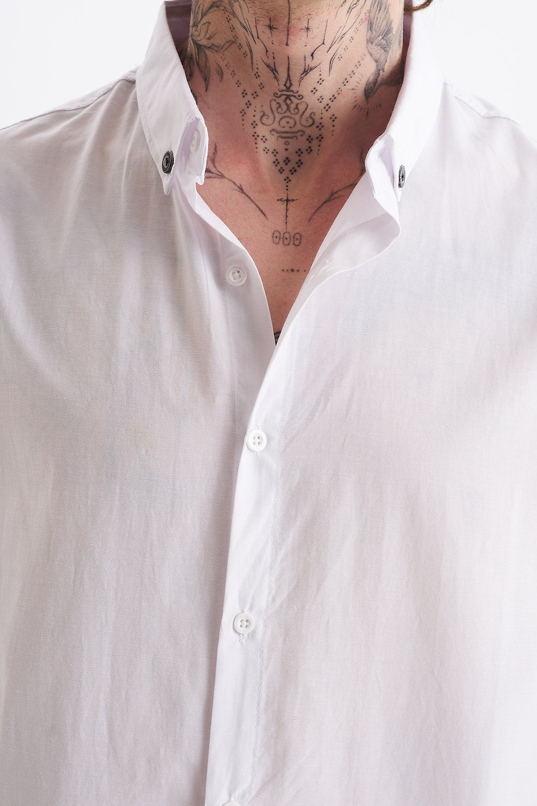 Poplin Kumaş, Rahat Kalıp Düşük Omuz, Erkek Sade Gömlek, Men's Plain Shirt