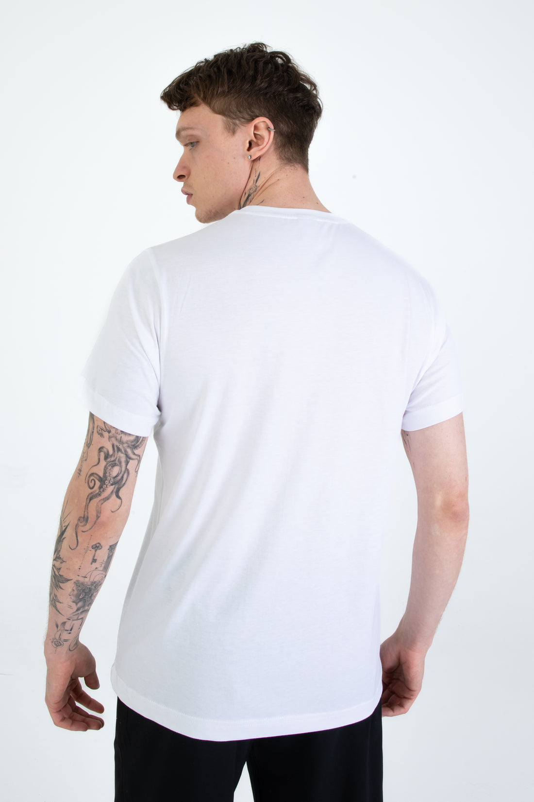 %100 Pamuk Regular Fit Erkek Basic T-shirt, Erkek Sade Tişört
