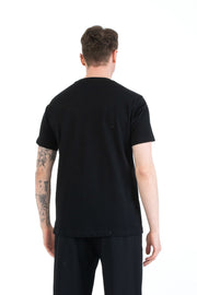 %100 Pamuk Regular Fit Erkek Basic T-shirt, Erkek Sade Tişört | Renk: Siyah