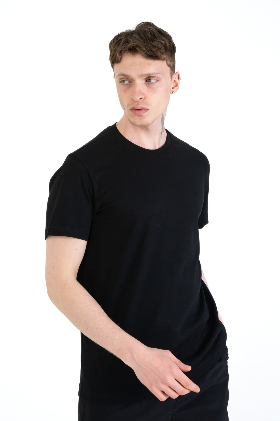 %100 Pamuk Regular Fit Erkek Basic T-shirt, Erkek Sade Tişört