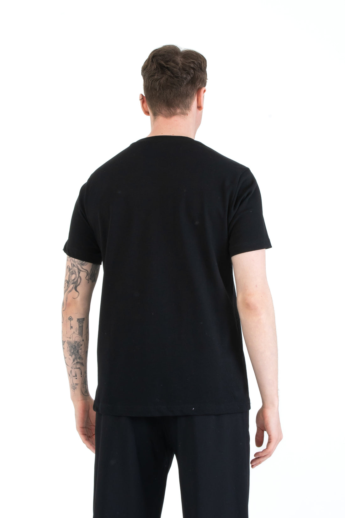 %100 Pamuk Regular Fit Erkek Basic T-shirt, Erkek Sade Tişört